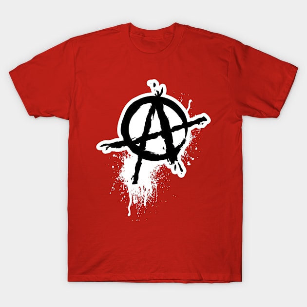 Anarchy -disressed T-Shirt by Illustratorator